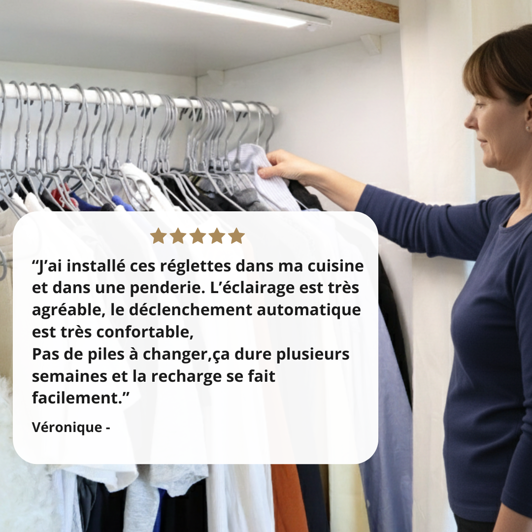 Réglette LED rechargeable - La lumière qui rend votre maison plus élégante