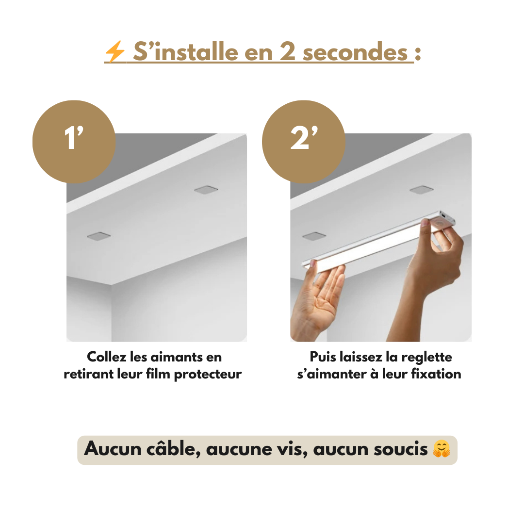 Réglette LED rechargeable - La lumière qui rend votre maison plus élégante