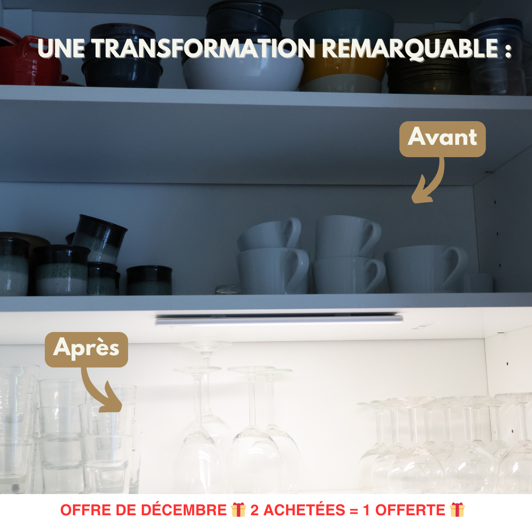 Réglette LED rechargeable - La lumière qui rend votre maison plus élégante