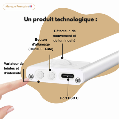 Réglette LED rechargeable - La lumière qui rend votre maison plus élégante