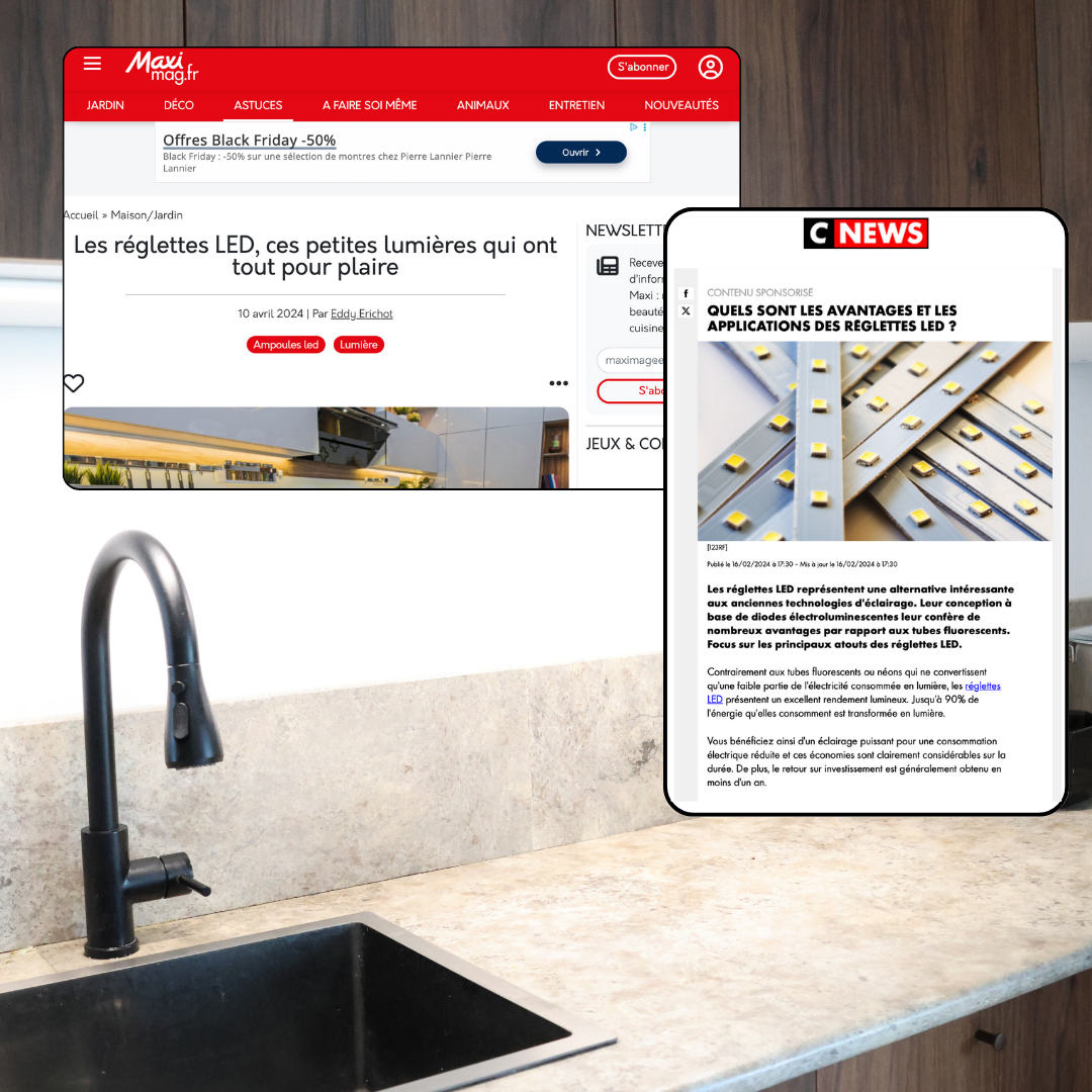 Réglette LED rechargeable - La lumière qui rend votre maison plus élégante